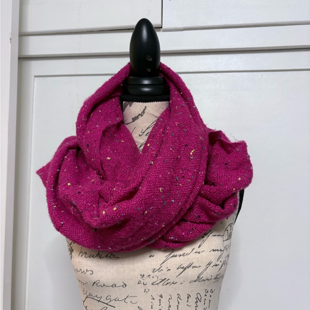 Elegant Pink Knit Scarf